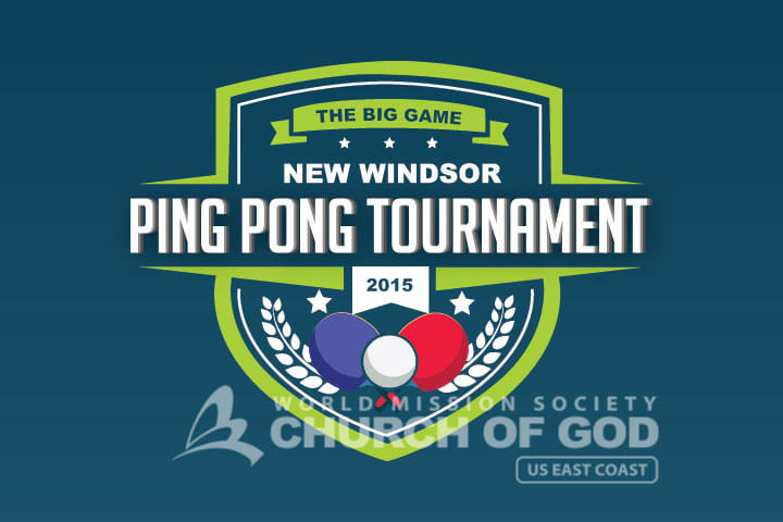 World Mission Society Church of God Ping Pong Tournament 2015 logo