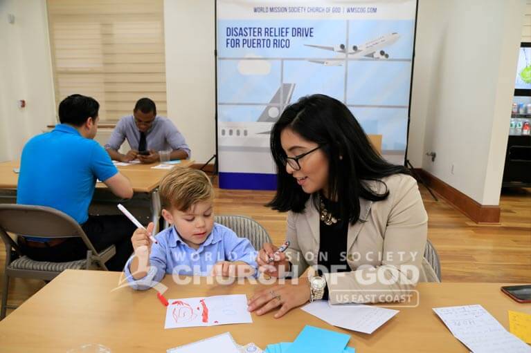 Puerto Rico, Disaster Relief, drive, Hurricane Maria, World Mission Society Church of God, WMSCOG, donations, food, packages, support, volunteer, volunteerism, PR