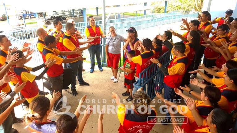 Puerto Rico, Disaster Relief, drive, Hurricane Maria, World Mission Society Church of God, WMSCOG, donations, food, packages, support, volunteer, volunteerism, PR