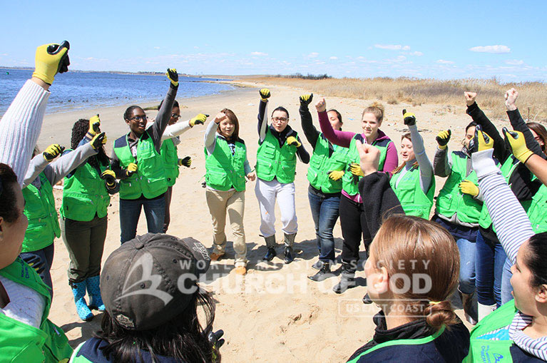 World Mission Society Church of God, WMSCOG, Cleanup, Jamaica Bay, Beach, Environment, Environmental Cleanup, Volunteer, New York, Passover, American Littoral Society