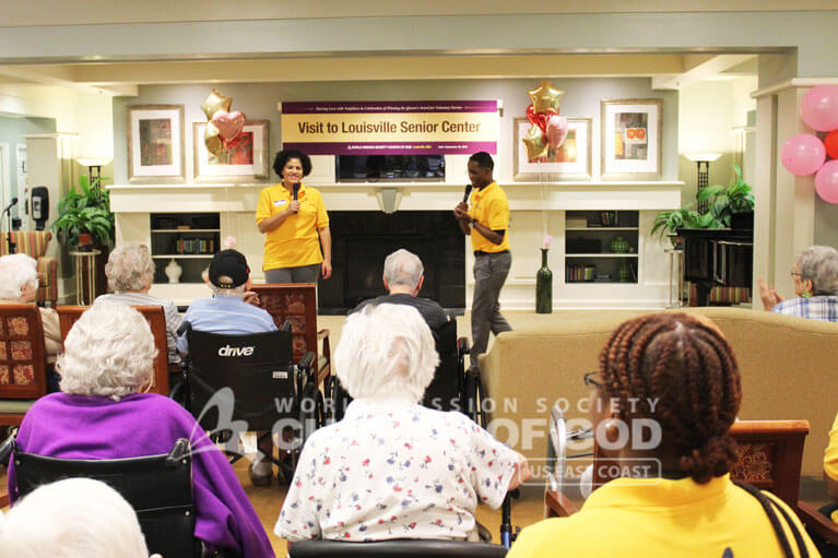World Mission Society Church of God in Louisville, volunteering at atria senior living, East Coast Volunteer Service Day 2016, wmscog kentucky