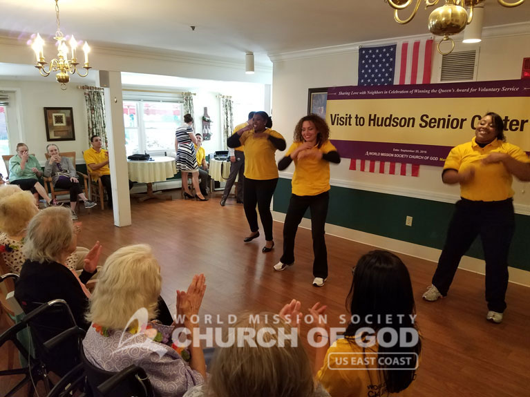 Entertainment Event for Laurel Place residents, world mission society church of god in hudson, wmscog new hampshire, east coast volunteer service day 2016