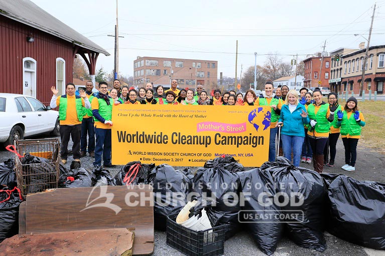 World Mission Society Church of God, WMSCOG, Mother's Street, cleanup, movement, mother, campaign, volunteerism, unity, global, world, New York, New Jersey, NJ, NY, East Coast