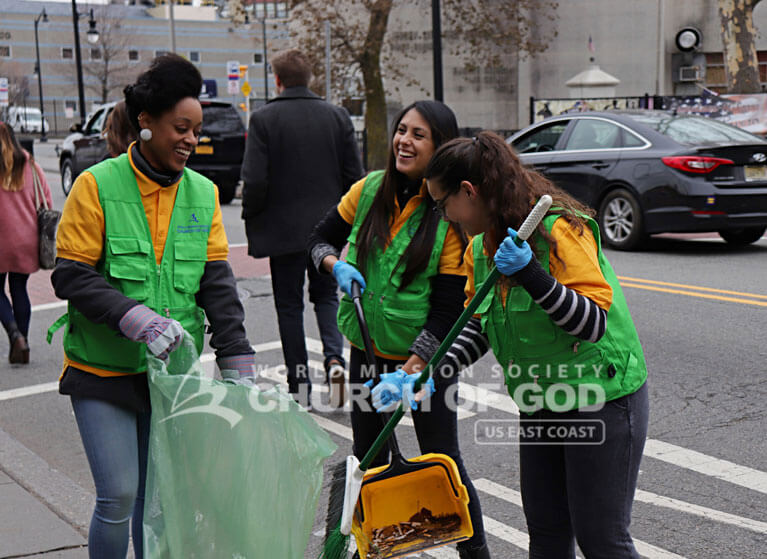 World Mission Society Church of God, WMSCOG, Mother's Street, cleanup, movement, mother, campaign, volunteerism, unity, global, world, New York, New Jersey, NJ, NY, East Coast