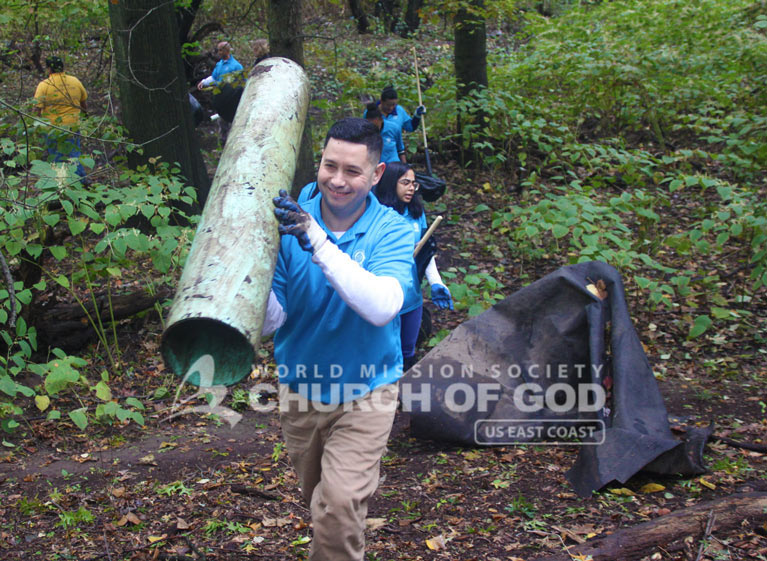 ASEZ, wmscog, world mission society church of god, NJ, Union County, Hillside Mountainside, cleanup, reduce crime, volunteerism, university, Mother's Street, Contant Park