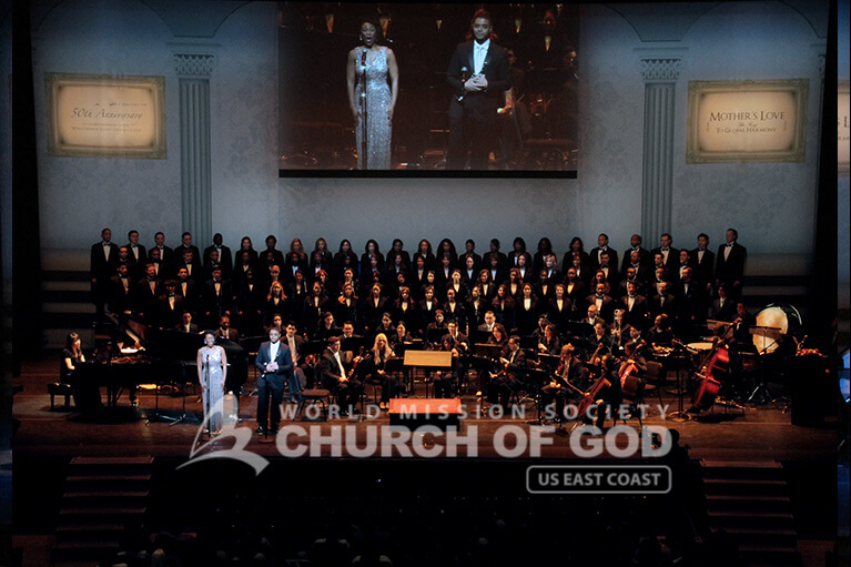 Anniversary, World Mission Society Church of God, WMSCOG, Mother's love, global harmony, world peace, choir, orchestra, dancing, performance, NJPAC