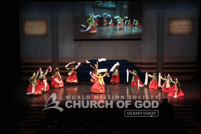 Anniversary, World Mission Society Church of God, WMSCOG, Mother's love, global harmony, world peace, choir, orchestra, dancing, performance, NJPAC