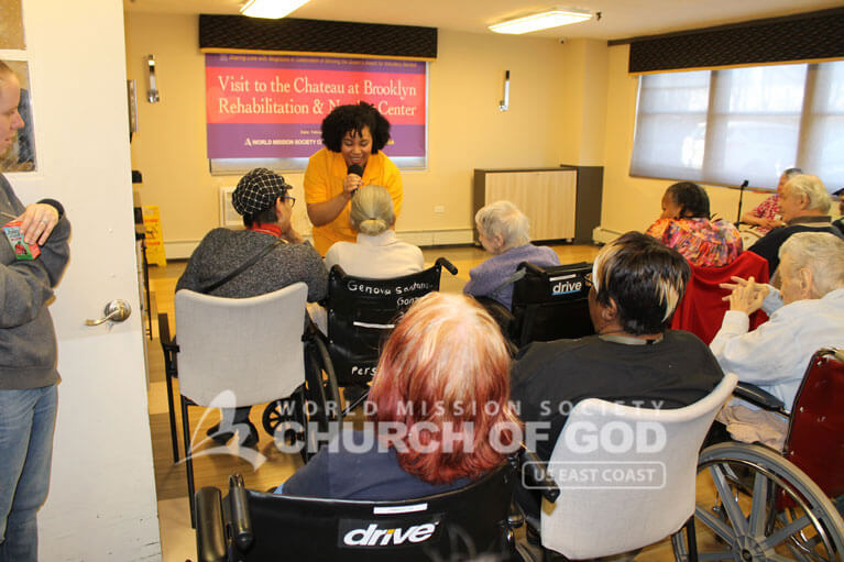 World Mission Society Church of God, WMSCOG, Brooklyn, Chateau Nursing Home, New York, NY, volunteers, residents, patients, seniors, music, dance