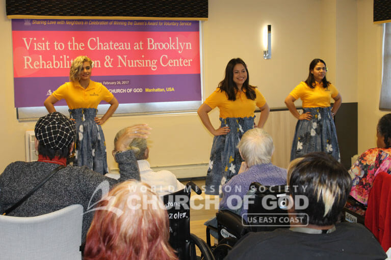 World Mission Society Church of God, WMSCOG, Brooklyn, Chateau Nursing Home, New York, NY, volunteers, residents, patients, seniors, music, dance