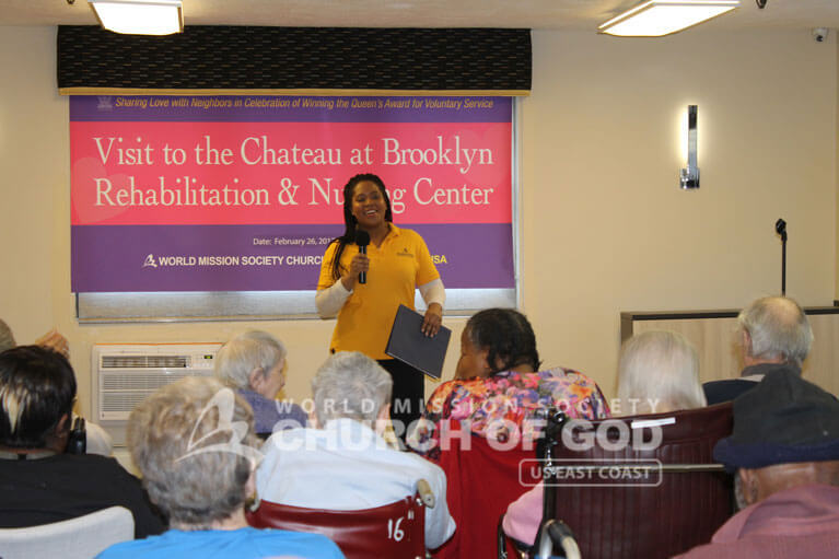 World Mission Society Church of God, WMSCOG, Brooklyn, Chateau Nursing Home, New York, NY, volunteers, residents, patients, seniors, music, dance