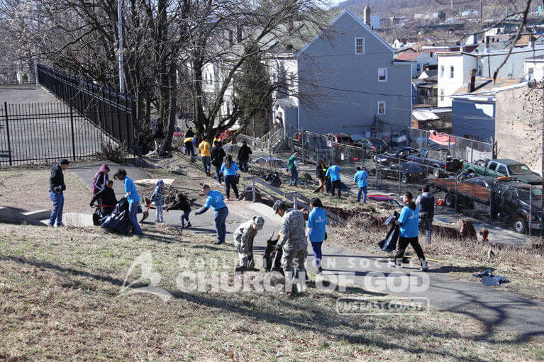 Over 150 volunteers carried out at cleanup as part of ASEZ's Reduce Crime Together initiative.
