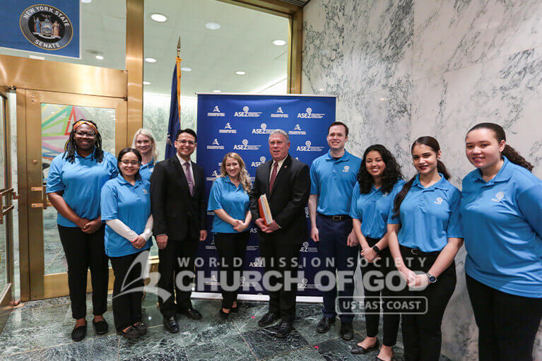 ASEZ volunteers with New York State Assemblyman John T. McDonald III