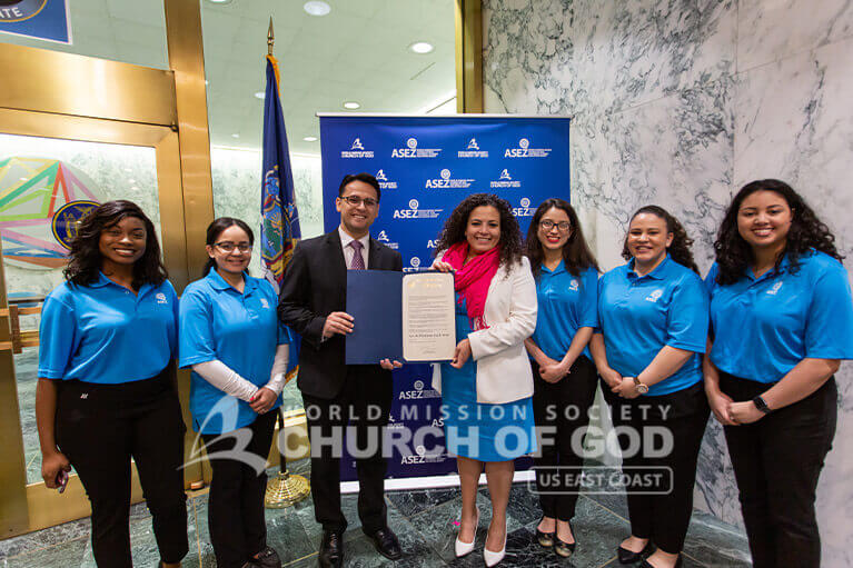 ASEZ volunteers with NY State Assemblywoman Nathalia Fernandez