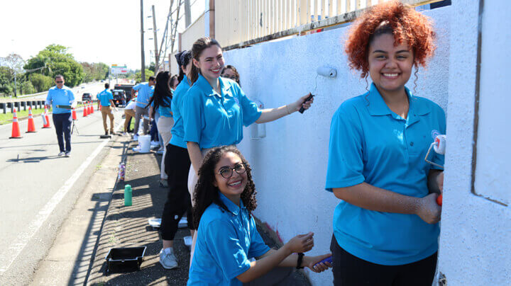 ASEZ Graffiti Removal and Cleanup Interamerican University of Puerto Rico